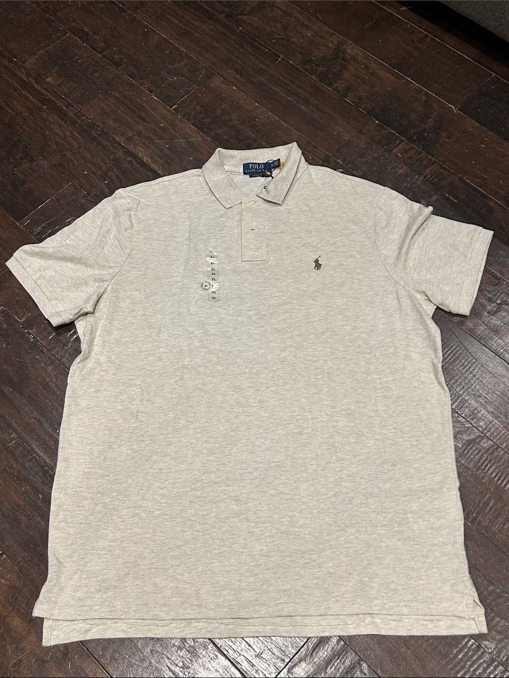 Polo by Ralph Lauren Men’s Heather Light Gray Polo XL